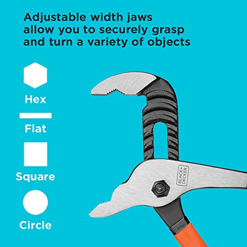 BLACK+DECKER Slip Joint Pliers, 2 Pack (BDHT84001) - Image 5