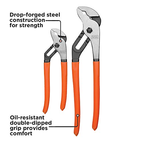 BLACK+DECKER Slip Joint Pliers, 2 Pack (BDHT84001) - Image 2