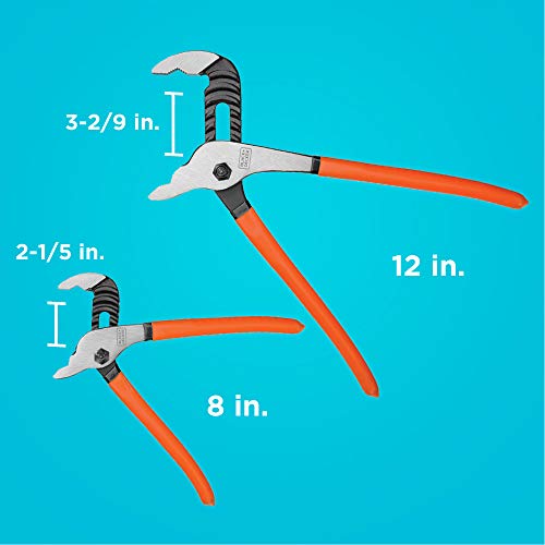BLACK+DECKER Slip Joint Pliers, 2 Pack (BDHT84001) - Image 3
