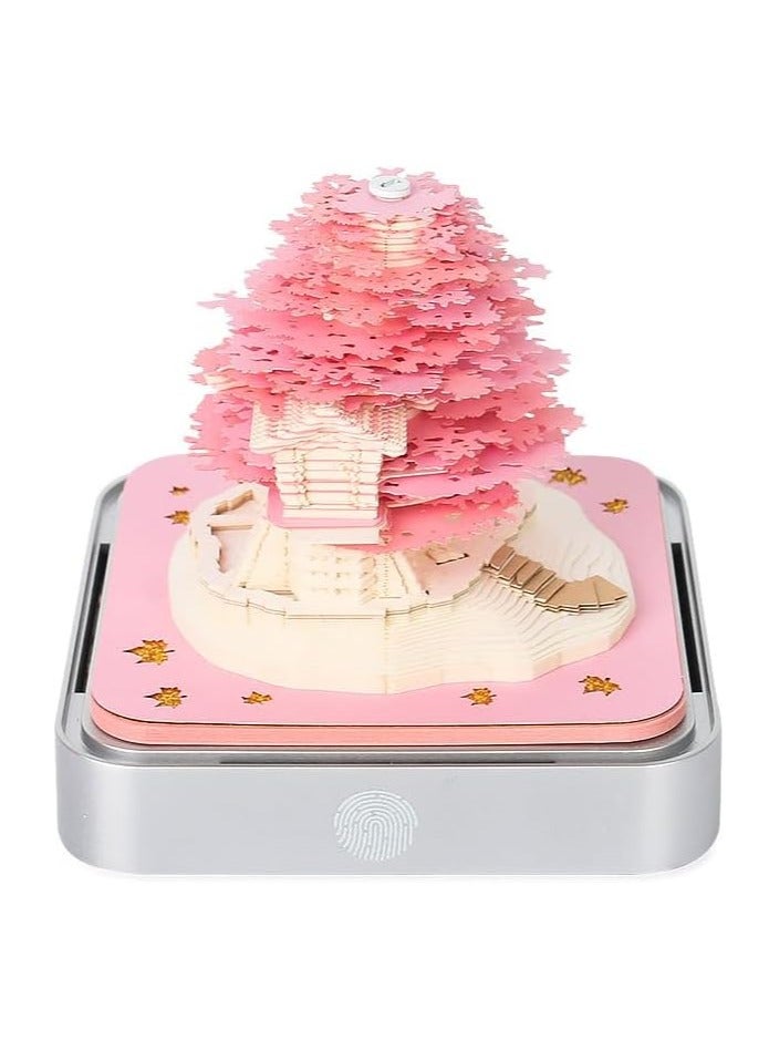 إيفرين تعقيم الفنان أجندة مكتبية /رزنامة مكتبية شجرة ثلاثية الأبعاد المفكرة مع أضواء 2025 شجرة التقويم ثلاثية الأبعاد المفكرة Artropad النقش الفنان مكتب كاليندا - Image 1