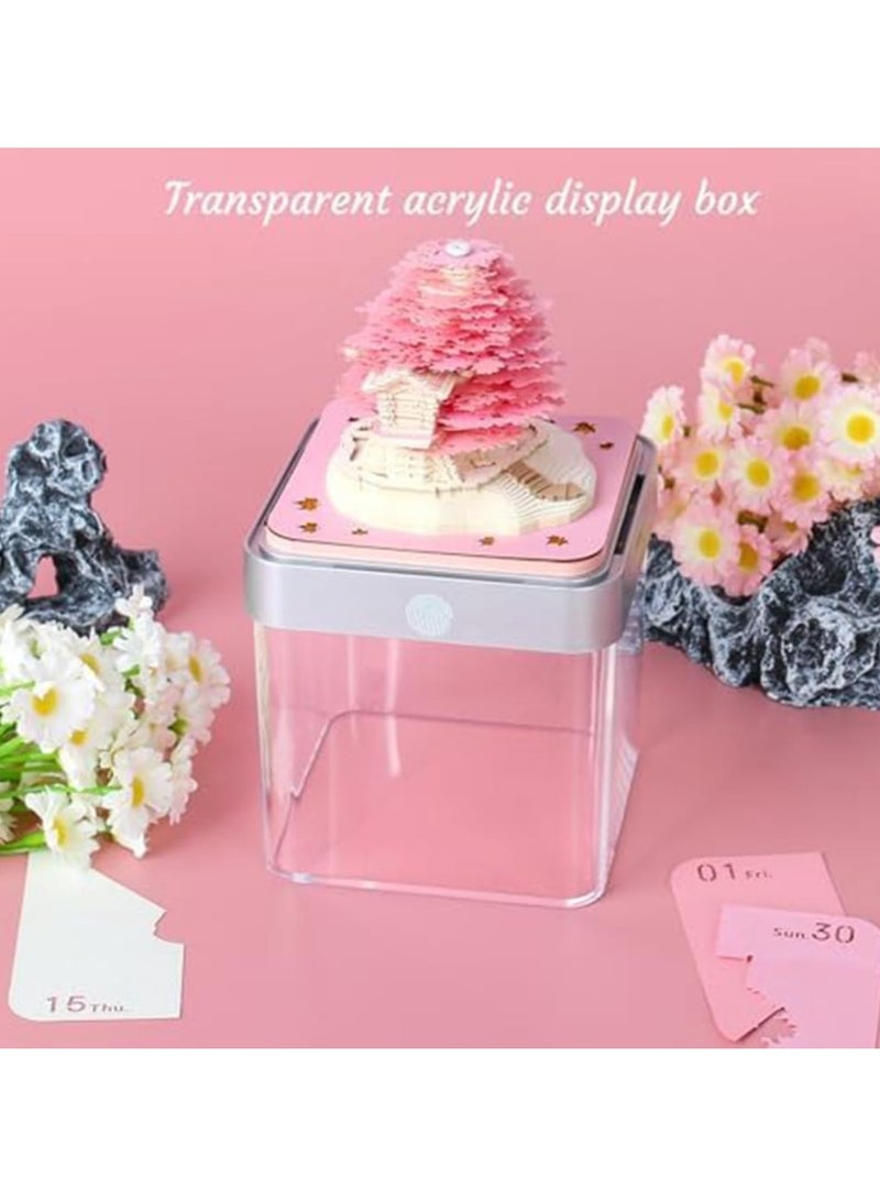 إيفرين تعقيم الفنان أجندة مكتبية /رزنامة مكتبية شجرة ثلاثية الأبعاد المفكرة مع أضواء 2025 شجرة التقويم ثلاثية الأبعاد المفكرة Artropad النقش الفنان مكتب كاليندا - Image 3