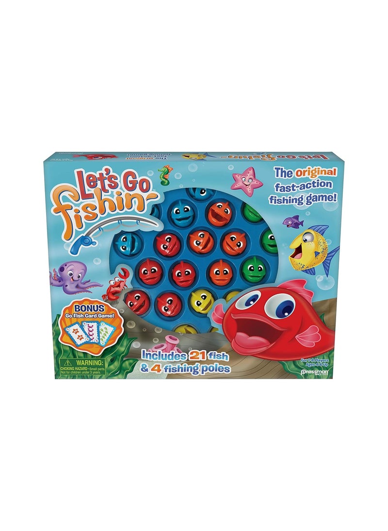 Pressman Pressman 58 Lets Go Fishin Combo Game Includes Go Fish Card Game  - Image 1