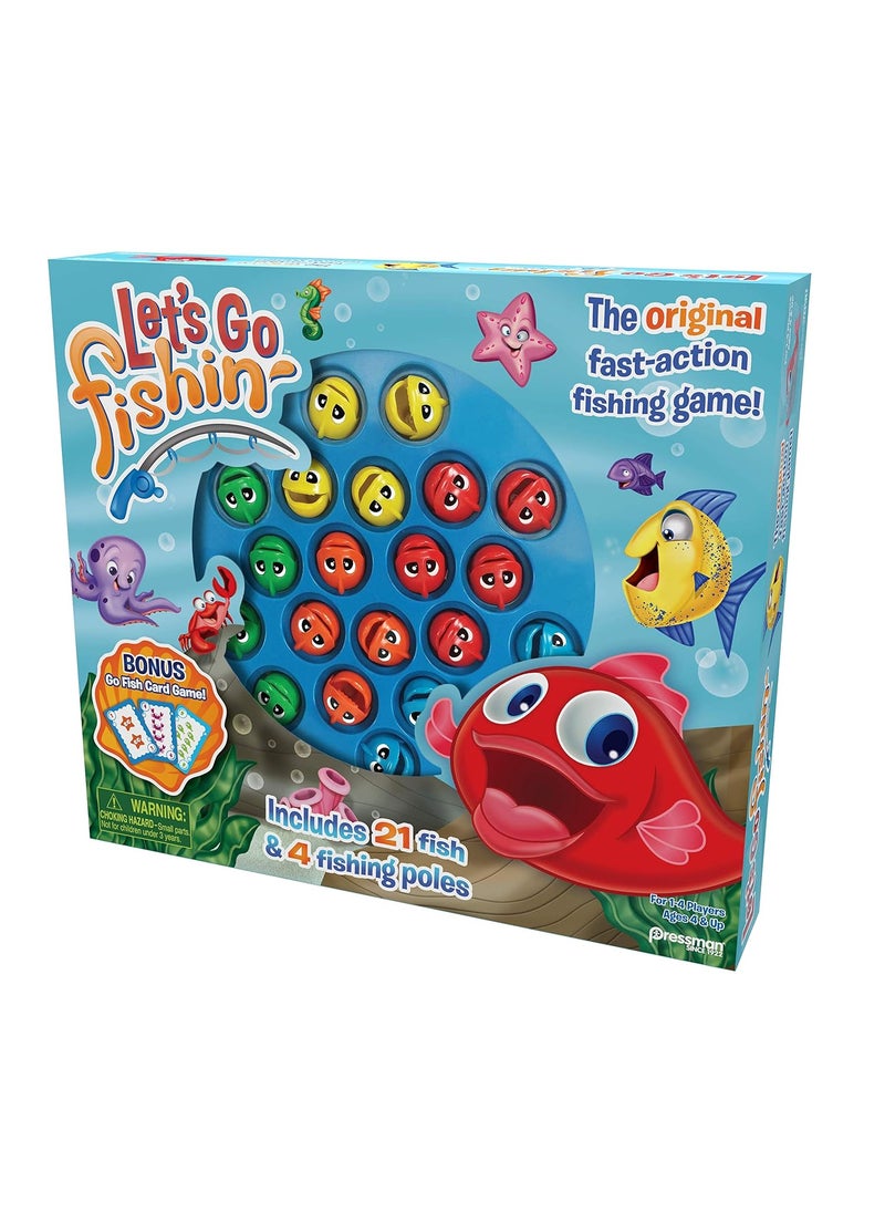 Pressman Pressman 58 Lets Go Fishin Combo Game Includes Go Fish Card Game  - Image 5