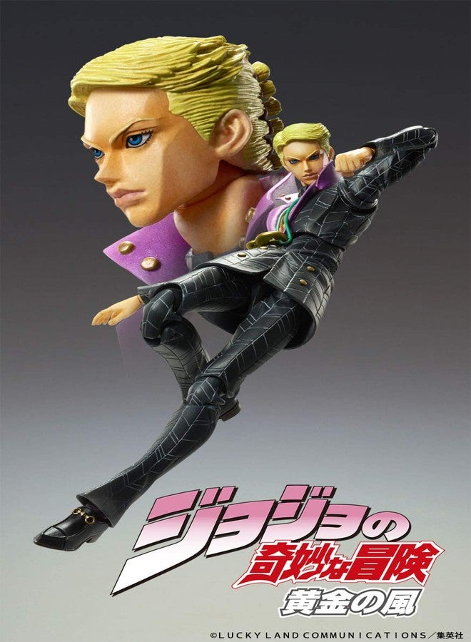 MediCos JoJo's Bizarre Adventure Part 2: Chozo Kado Prosciutto Super Action Statue Figure, Multicolor, 6 inches - Image 4