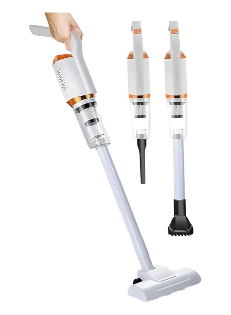 مكنسة كهربائية لاسلكية 3 في 1 - قابلة لإعادة الشحن، فلتر غبار قوي، وقت تشغيل 35 دقيقة، مكنسة كهربائية خفيفة الوزن وفائقة الهدوء - أفضل مكنسة كهربائية محمولة للحيوانات الأليفة للمنزل والمكتب وتنظيف السيارة - Image 1