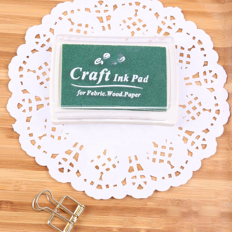 منطاد الحبر اليدوي لصق الهواء (Craft Ink Pad) لصق الهواء ذاتي الصنع للأطفال والكبار، مناسب للطوابع المطاطية والورق والخشب والنسيج، لصناعة الصحائف المقطعة، وتزيين المذكرات، وصنع بطاقات الهدايا، ورسم الأصابع - Image 4