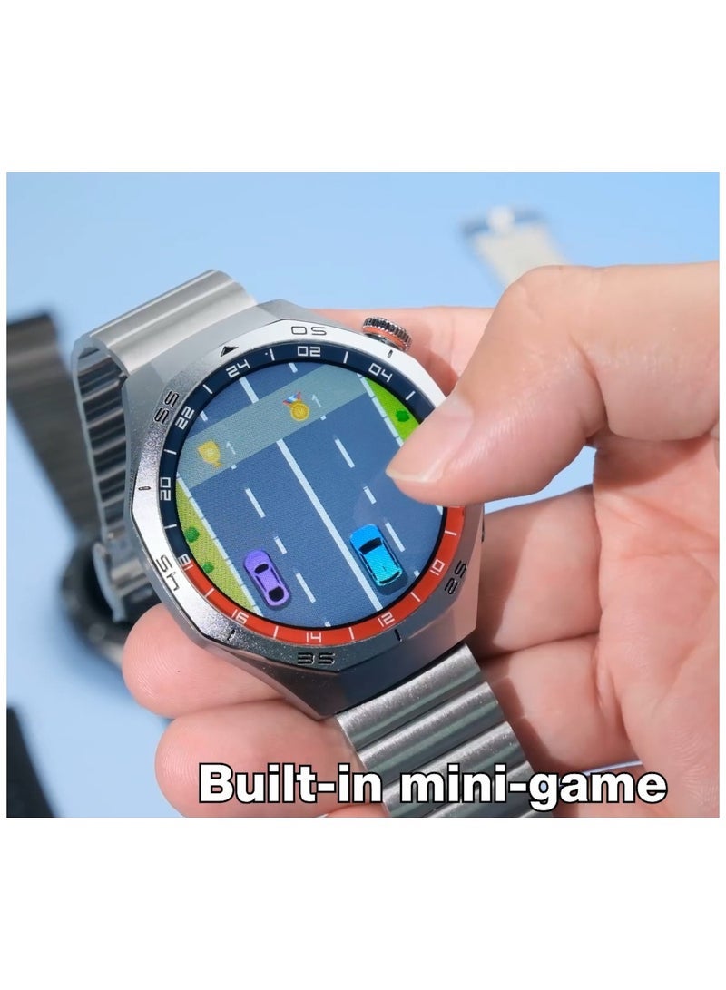 modio Modio MR-71 Smart Watch for Men with Hybrid Analog-Digital Display, Dual Strap Options, Heart Rate and Fitness Tracker, Bluetooth Notifications, Stylish Black Design, Water-Resistant Body, Long Battery Life, Charging Cable Included - Image 5