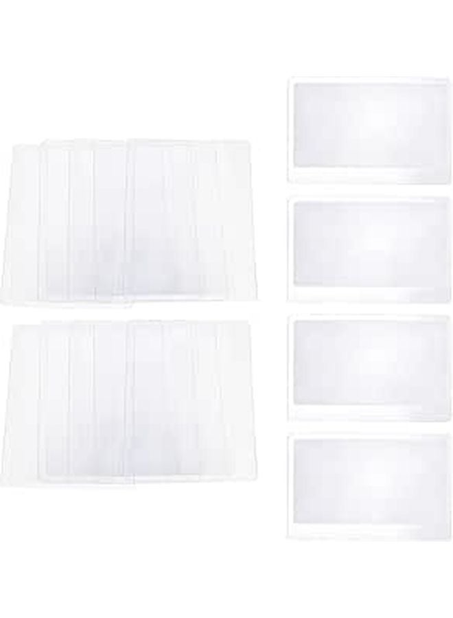 20Pcs Credit Card Magnifier Sheets 85mmx55mm 3X Fresnel Lens Reading Aid for Books - Image 1