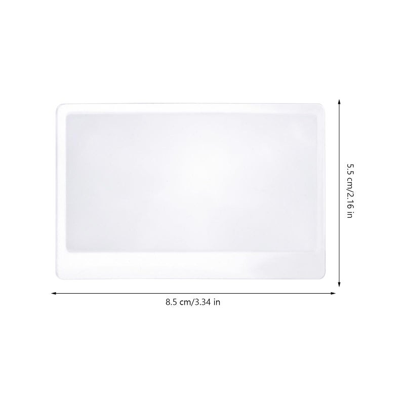 20Pcs Credit Card Magnifier Sheets 85mmx55mm 3X Fresnel Lens Reading Aid for Books - Image 3