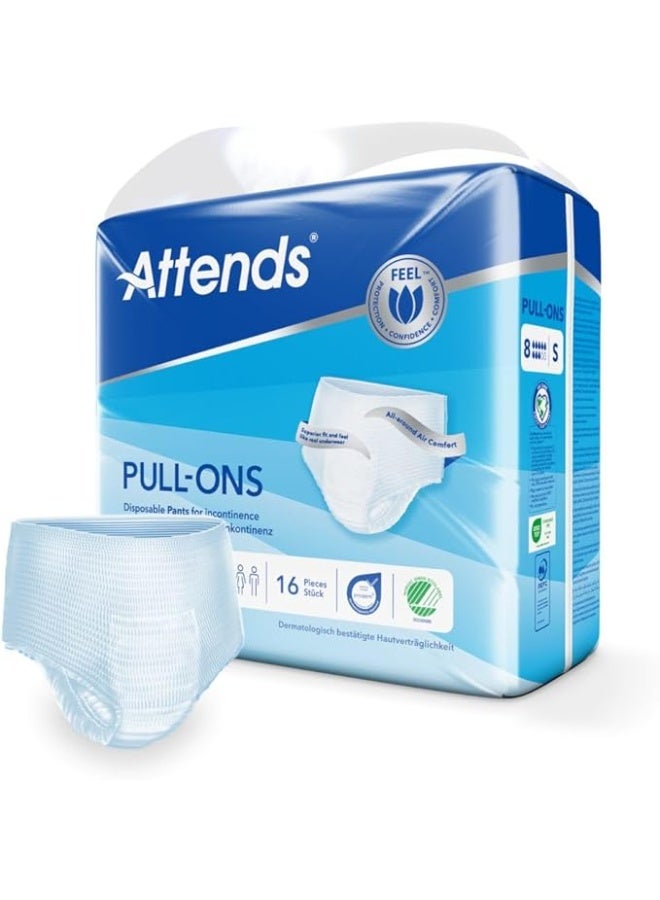 Attends Pull Ons 8, Small, Pack Of 16 - Image 1