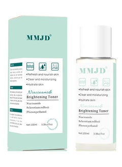 Niacinamide Brightening Toner for Dark Spots Even Skin Tone Eye Area Fine Lines & Wrinkles Anti-Aging Smoothening Skin Face Whitening Toner 100ml