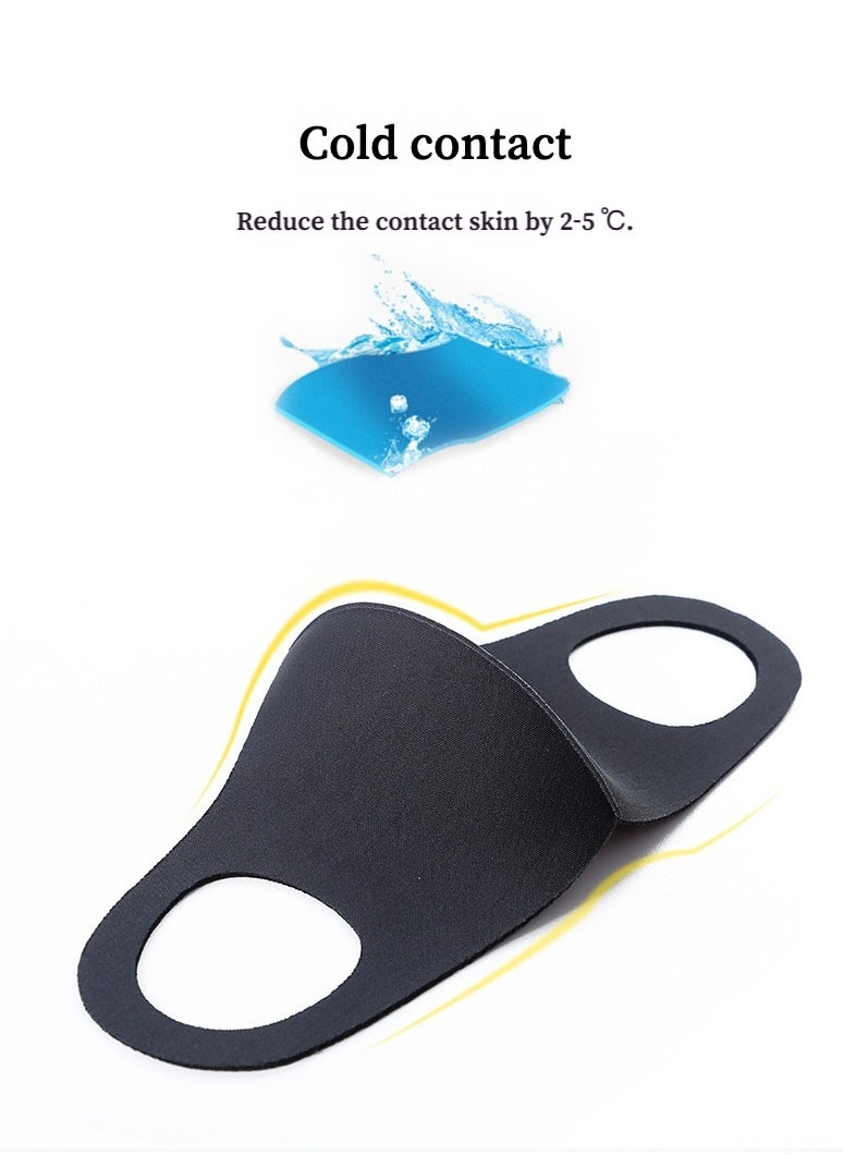 San Yi Kids Reusable Breathable Cloth Cotton Face Masks，3D Ice Silk Washable Face Mask，Anti-Dust & UV Protection  - Image 3