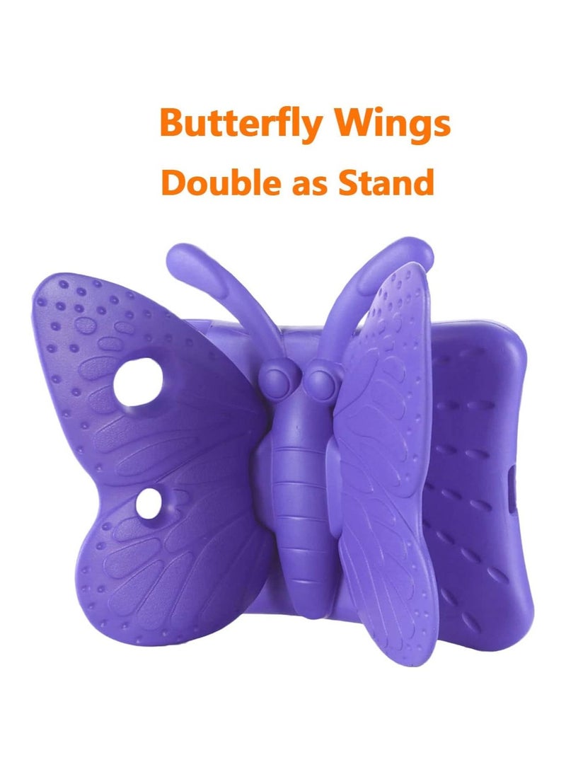iPad 9th 8th 7th Generation Case Kids Girls, Cute Butterfly Shockproof EVA Foam Super Protection Stand Cover for iPad 2021 2020 2019 10.2" and iPad Air 3 Pro 10.5" - Image 4