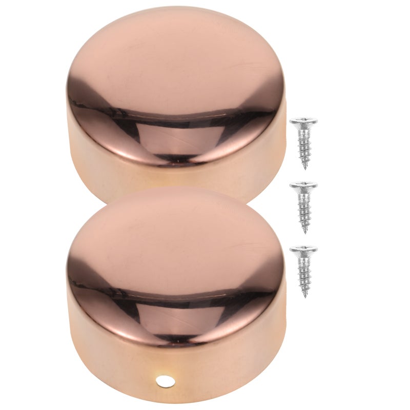 Round Handrail End Caps, Suitable for Wooden and Plastic Rails, Long-lasting Protection - Image 1