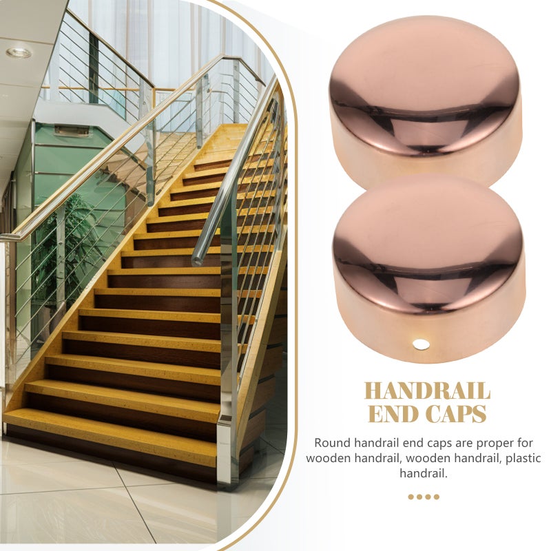 Round Handrail End Caps, Suitable for Wooden and Plastic Rails, Long-lasting Protection - Image 4