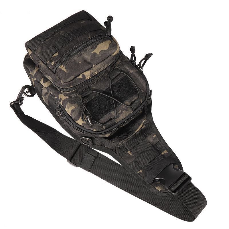 Camo Oxford Cloth 600D Encrypted Enlarge Camouflage Chest Bag Shoulder Bag Outdoor Bag Messenger Bag Tactical Small Chest Bag - Image 5