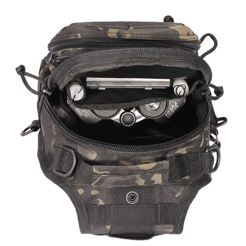 Camo Oxford Cloth 600D Encrypted Enlarge Camouflage Chest Bag Shoulder Bag Outdoor Bag Messenger Bag Tactical Small Chest Bag - Image 4
