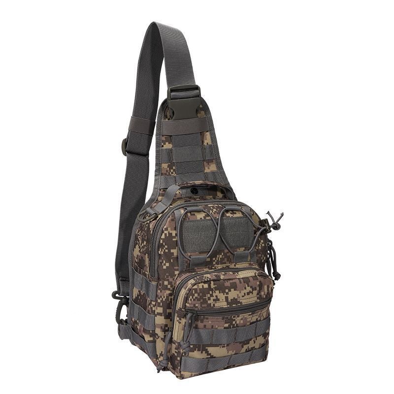 Camo Oxford Cloth 600D Encrypted Enlarge Camouflage Chest Bag Shoulder Bag Outdoor Bag Messenger Bag Tactical Small Chest Bag - Image 1
