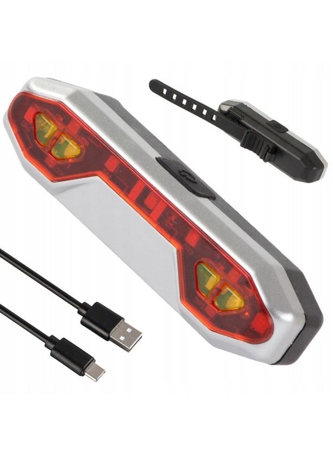 أضواء خلفية للدراجات LED قابلة لإعادة الشحن – كشاف خلفي USB مضاد للماء مع أوضاع إضاءة متعددة للرؤية الليلية والسلامة - Image 2