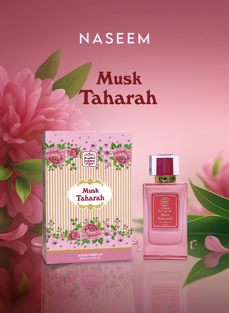 Naseem Musk Taharah Aqua Parfum For Women - 80ML - Image 2