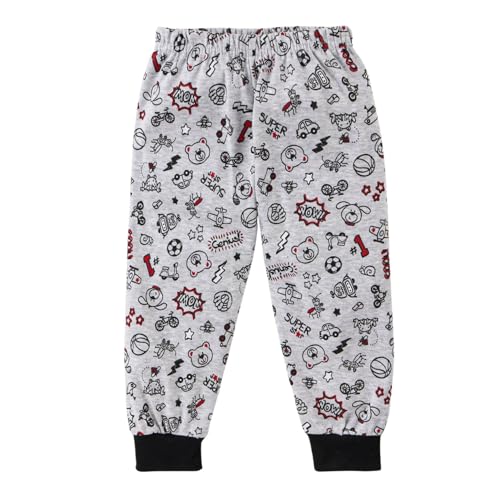EIO Boys and Girls Cotton Pajama Pants Pack of 6 (8-9 Years, Boys Print) - Image 5