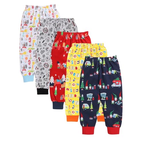 EIO Boys and Girls Cotton Pajama Pants Pack of 6 (8-9 Years, Boys Print) - Image 1