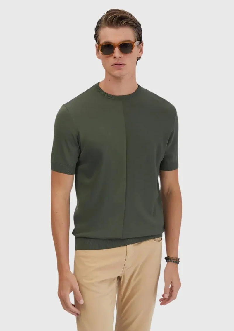 RAMSEY Khaki Knitwear
