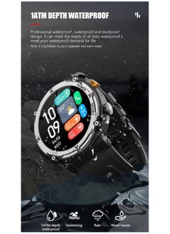 General Men's Smart Watch Waterproof Swimming Watch Heart Rate Monitor Blood Oxygen Bluetooth Talking Watch Pedometer Pedometer Sleep Tracker Sports Outdoor Smart Watch For Android iOS Phones  - Image 2