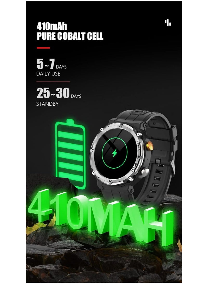 General Men's Smart Watch Waterproof Swimming Watch Heart Rate Monitor Blood Oxygen Bluetooth Talking Watch Pedometer Pedometer Sleep Tracker Sports Outdoor Smart Watch For Android iOS Phones  - Image 5