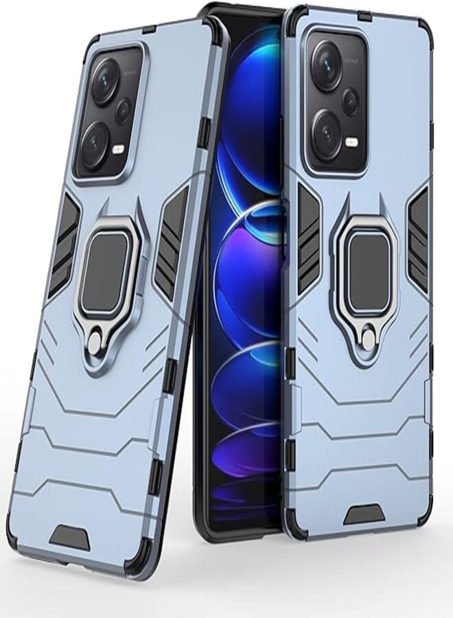 GOLDEN MASK Compatible With Xiaomi Redmi Note 12 Pro Plus Black Panther Back Cover (Blue) 