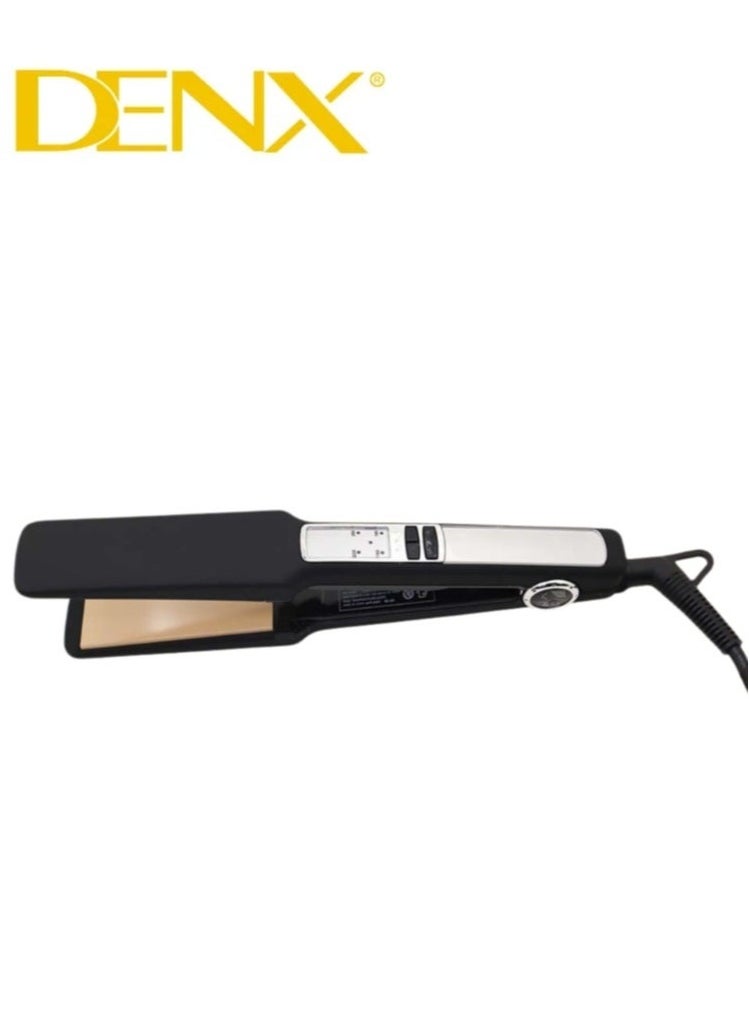 Denx Professional Hair Straightener With 2.5 Meter Swivel Cord, Ceramic Plates, Adjustable Temperature, Fast Heating, Anti-Frizz Technology, And Auto Shut-Off | Dx1352 - Image 1