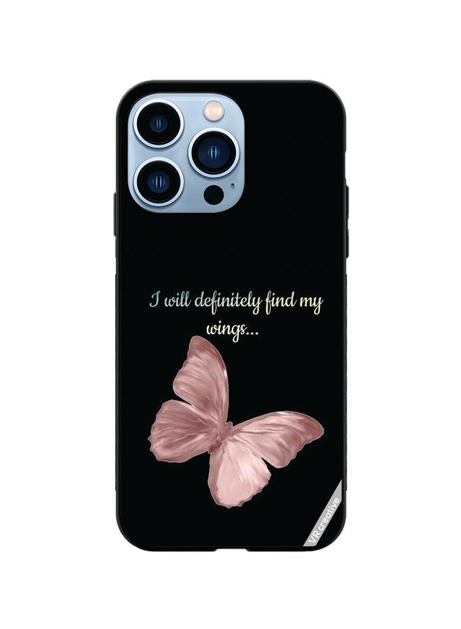 VR CREATIVE Protective Case Cover For Apple iPhone 14 Pro Max I Will Definitely Fimd My Wings Design Multicolour - Image 1