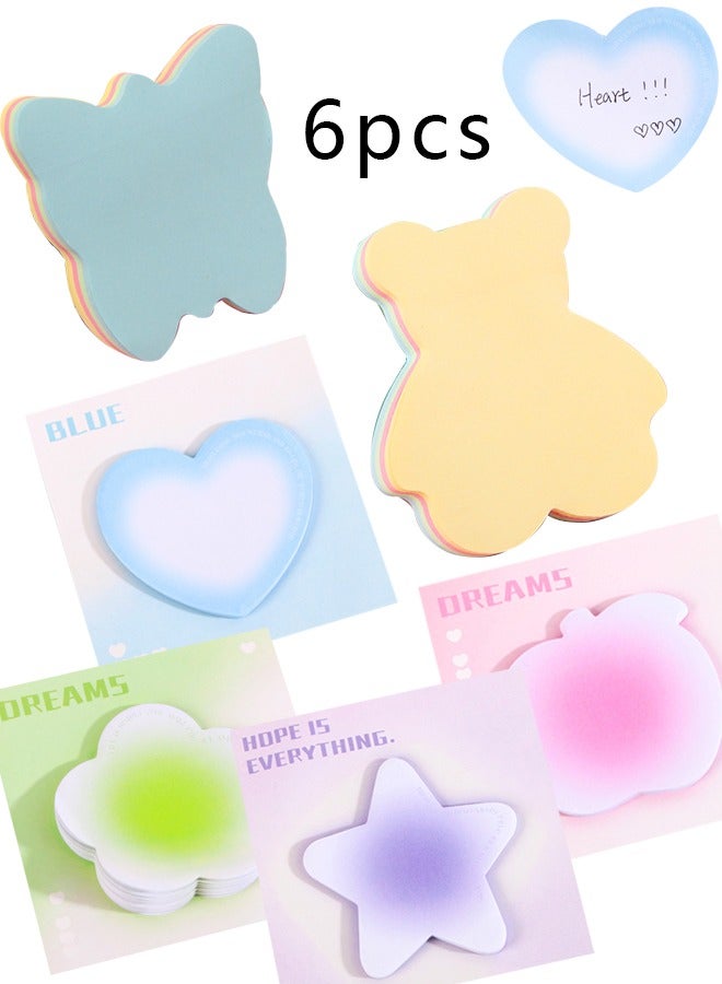 (6 حزم) ملاحظات لزجة ، وسادات ملصقات ذاتية اللون ، سهلة النشر في المنزل ، المكتب ، الكمبيوتر المحمول - Image 1