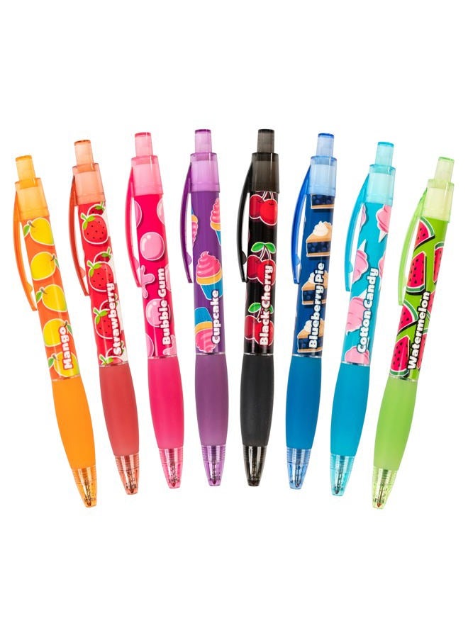 Scentco Glitter Gel Smens - Gourmet Scented Pens, Colored Gel Ink, Medium Point, 8 Count - Image 5