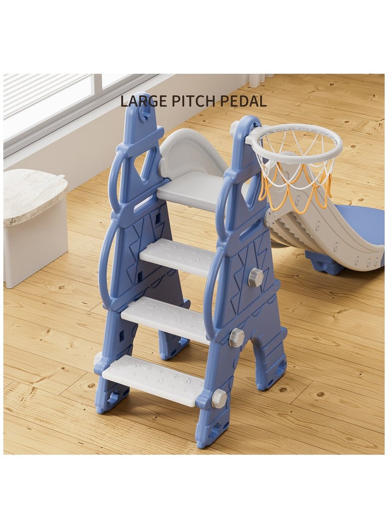 FULL JOY 2 in 1 Kids Slide with Basketball Hoop, Slide for Toddlers Boys and Girls Climbers, Indoor and Outdoor Toys - Image 4