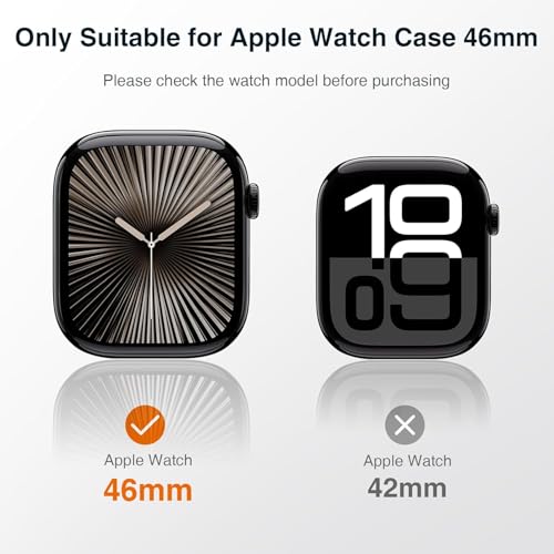 Meyaar Waterproof Case for Apple Watch Series 10 (46mm) Convert to Ultra with Screen Protector, Hard PC Bumper Back Frame, Protective Cover for iWatch - Image 2