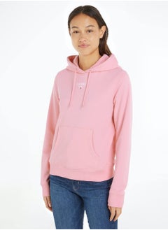 Women's Essential Logo Pullover Hoodie - Cotton, Pink - pzsku/Z2D5E5C24E098963E08A1Z/45/_/1724216640/4b160420-a762-4f05-ac7e-a533b81d58cf