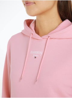 Women's Essential Logo Pullover Hoodie - Cotton, Pink - pzsku/Z2D5E5C24E098963E08A1Z/45/_/1724216653/888a5e59-2d4e-400a-8cea-331c18f2a561