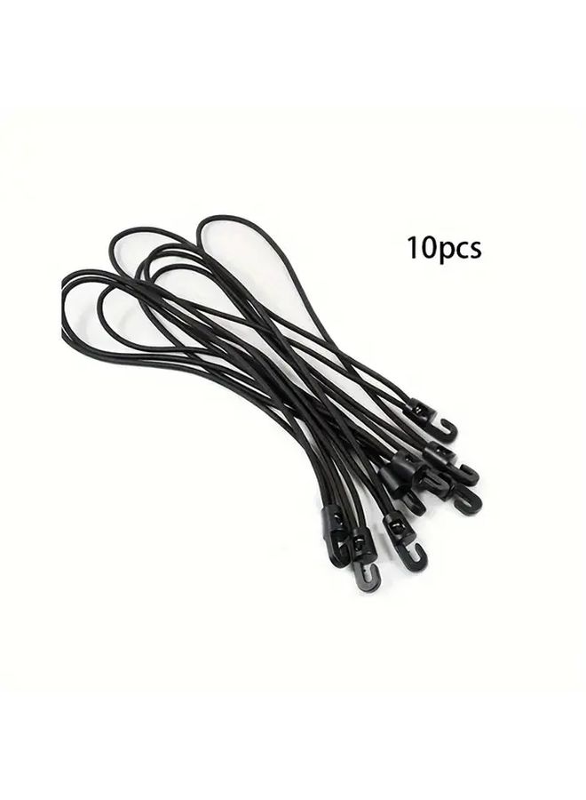 10pcs Green Heavy Duty Elastic Rope Adjustable Multi Functional Strap With Windproof Folding Design For Home Travel Camping And Car - Image 4