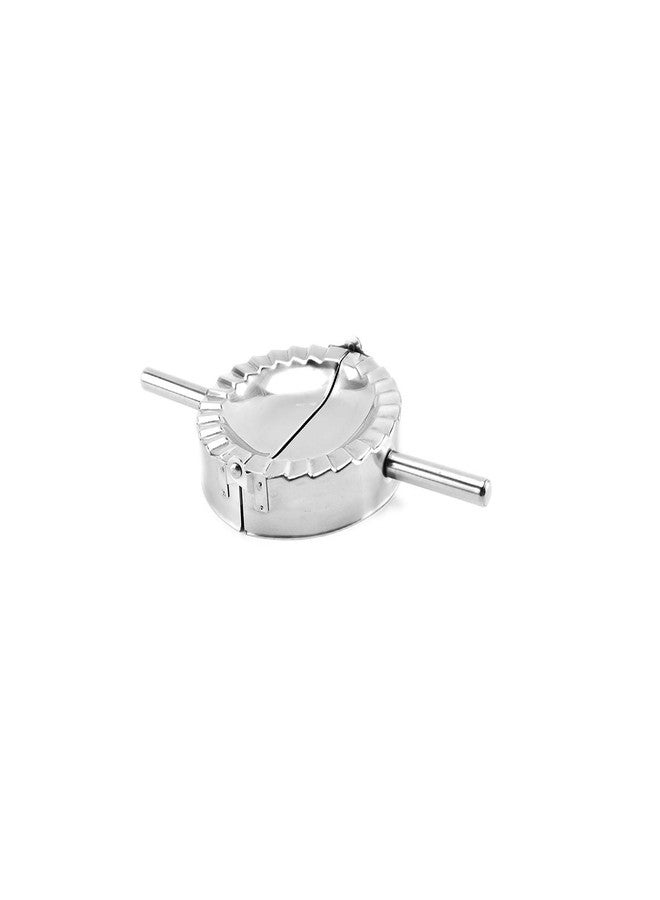 MGGi Stainless Steel Ravioli Mold Pierogi Dumpling Maker,Small Size 3"Goya Empanada Press Mold,Ravioli Mould Crimper,Wraper Dough Cutter, for Kid's Pie Ravioli Chinese Dumpling Pastry,With long handle - Image 5