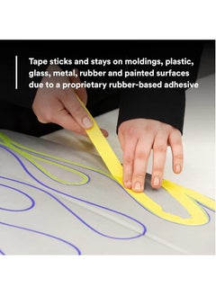 MARKQ Automotive Masking Tape 1 inch x 20 yards Refinish Auto Body Paint Tape for Cars Vehicles Auto Paint Supplies [1 Roll]  - Image 4