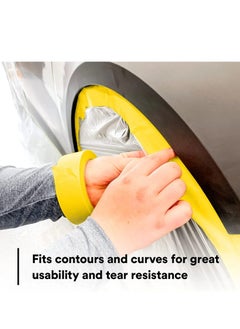 MARKQ Automotive Masking Tape 1 inch x 20 yards Refinish Auto Body Paint Tape for Cars Vehicles Auto Paint Supplies [1 Roll]  - Image 5