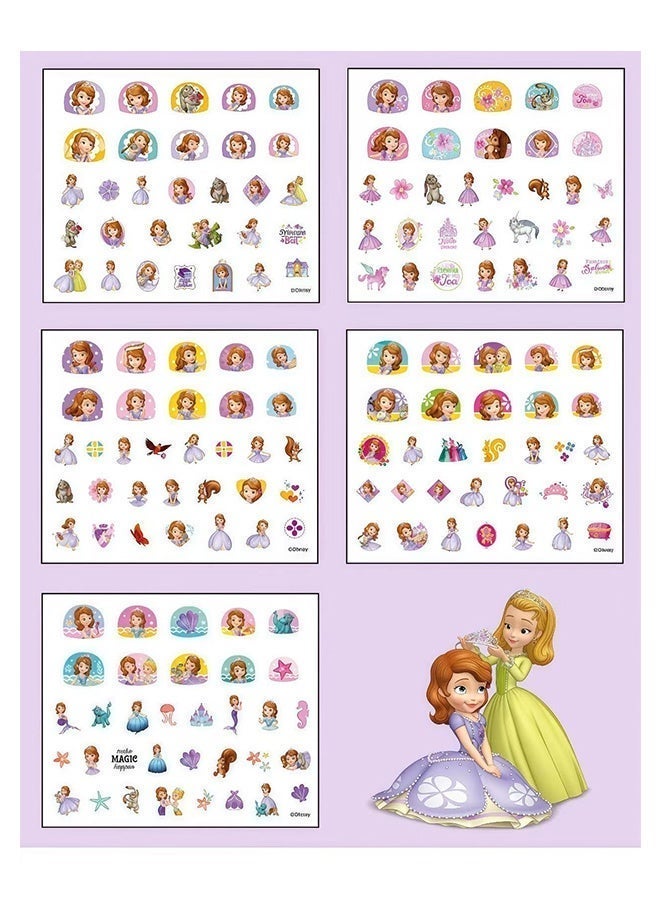 25-Piece Set 3D Mermaid Frozen Elsa Princess Children's Nail Stickers - Image 5