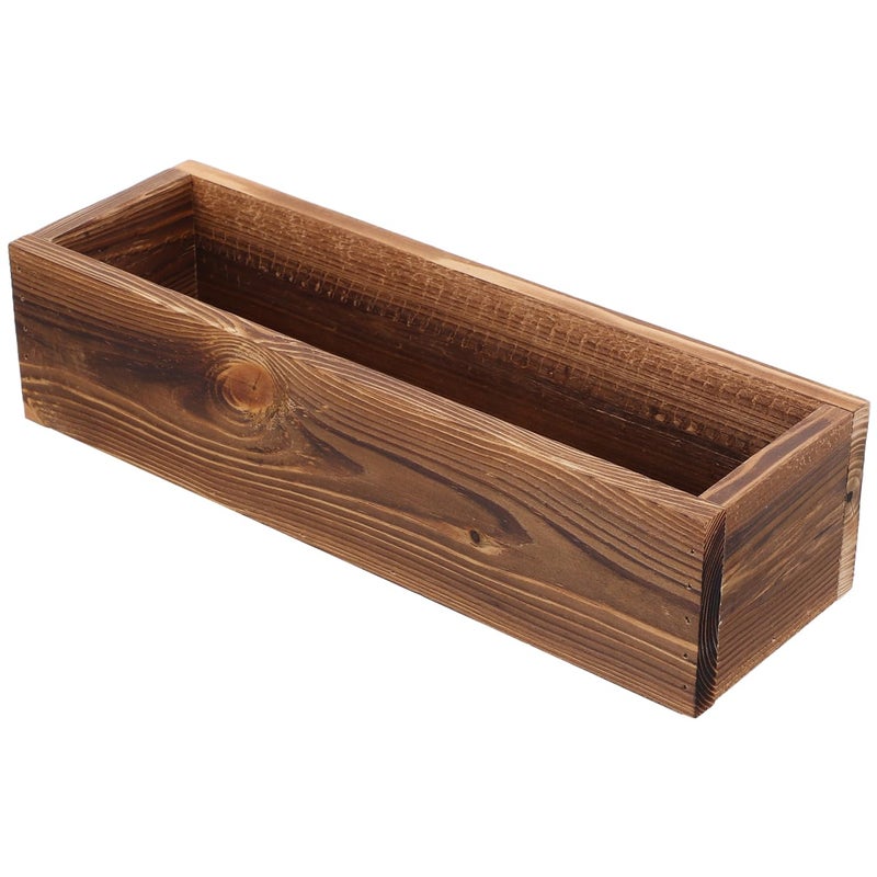BESPORTBLE Rustic Wooden Rectangle Planter Box Rectangular Succulents Plant Container for Outdoor Indoor Wood Window Box for Farmhouse Wedding Balconies Garden 117 37 27inch - Image 2