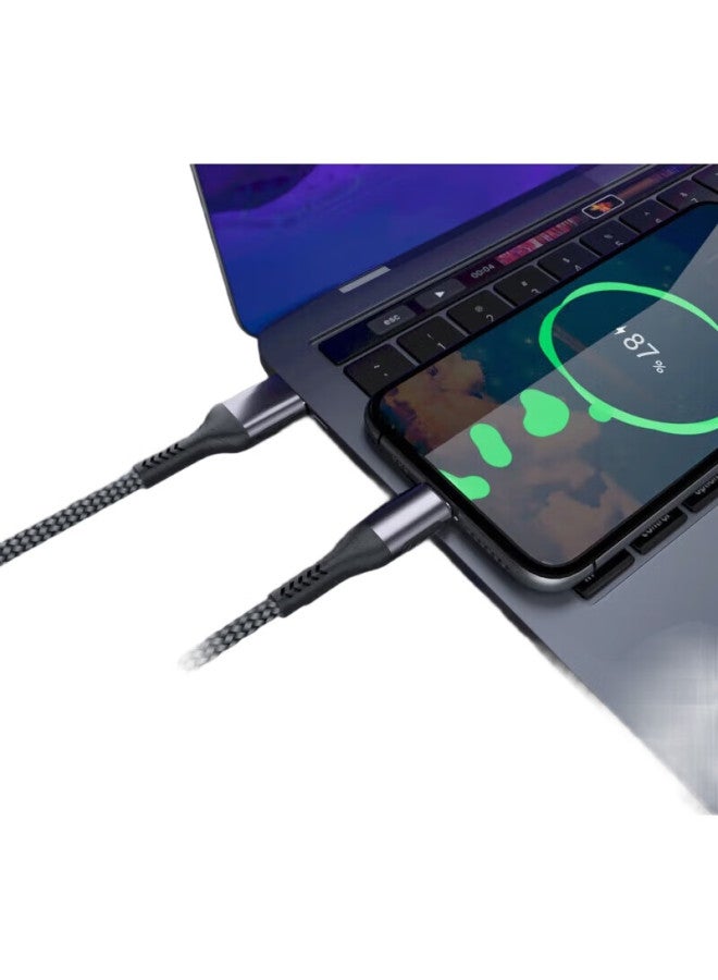 Oksj Type-C Braided Data Cable 6A Fast Charging Cable 1.2M Compatible With Huawei Mate 50 Pro, Xiaomi Mix 2S/8, P30, Honor V10, Oppo, Vivo Smartphones - Image 2
