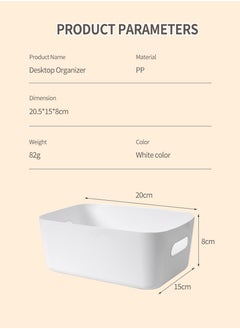 Small Plastic Storage Basket, 10 Storage Boxes, Durable Storage Basket Cabinet Organizer for Shelves, Drawers, Desktop (8*15*20cm) - pzsku/Z2D5E9BF50014FA0DC468Z/45/_/1735623615/925a0477-ad1a-47e5-bee5-ad9dcb198c46