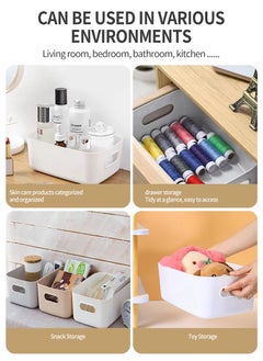 Small Plastic Storage Basket, 10 Storage Boxes, Durable Storage Basket Cabinet Organizer for Shelves, Drawers, Desktop (8*15*20cm) - pzsku/Z2D5E9BF50014FA0DC468Z/45/_/1735623626/b1818aab-58ed-4df6-b70c-0f02d5689aae