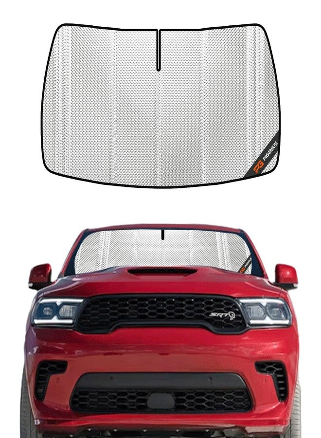 Pigenius مظلة شمسية للزجاج الأمامي من بيجينيوس لسيارة دودج دورانجو موديلات 2021-2025. تغطية كاملة للزجاج الأمامي. - Image 1