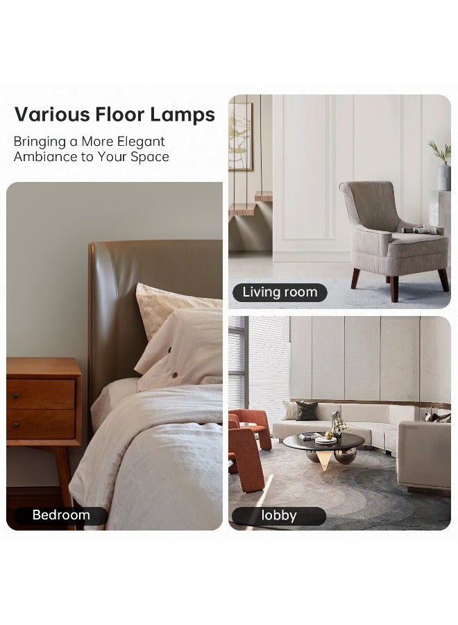 Amoyls 12W Multi Use Floor Lamp with Remote Control, Adjustable Lighting and Triangle Base for Bedroom, Living Room, Office or dormitory 34*34*160cm - Image 5