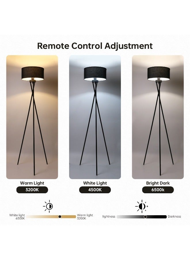 Amoyls 12W Multi Use Floor Lamp with Remote Control, Adjustable Lighting and Triangle Base for Bedroom, Living Room, Office or dormitory 34*34*160cm - Image 2